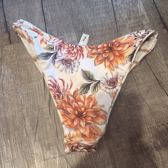 NWOT!! Maaji- Ocean Waves Sublime Classic Bikini Bottom - Floral/Brown - Large - Picture 7 of 10